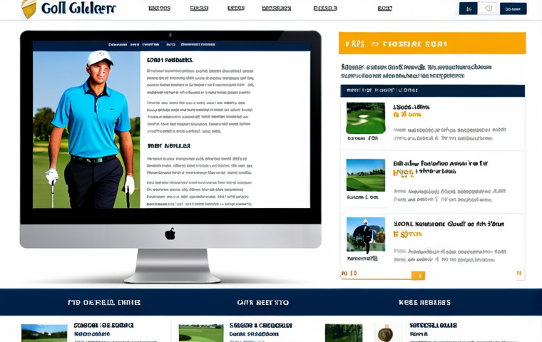 골프 프로로서 자기 브랜딩하기 - Professional Golfer Website**

"Screenshot of a professional golfer's website, showcasing a clean an...